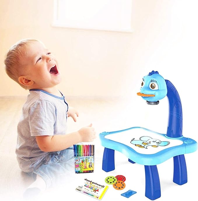 Good Kid's Projector Drawing Board Table with Projection Function