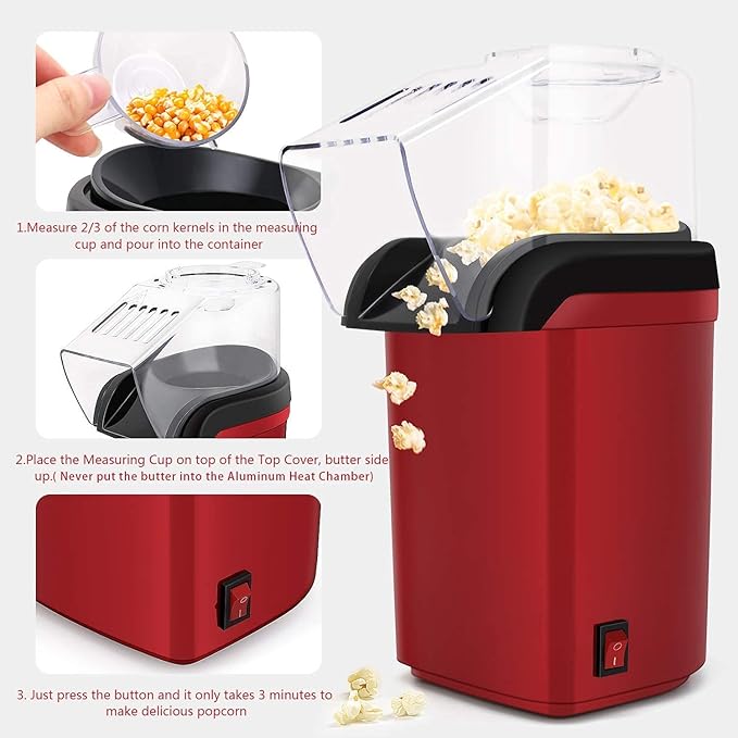 Electric Popcorn Maker Machine No oil needed