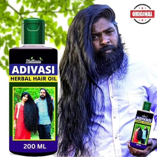 ADIVASI JEEVA HERBAL HAIR OIL FOR REGROWTH AND LONG HAIR PURE NATURAL HAIR OIL