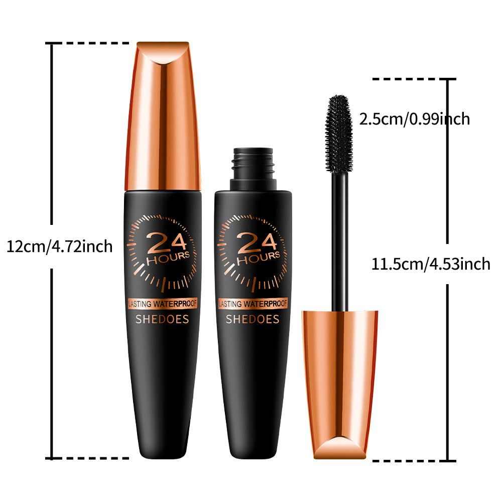 4D Waterproof Silk Fibre Thick Lengthening Mascara ( Pack of 2 )